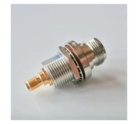 2 Pz L16 N Femmina A SMA Femmina Spina Paratia Montaggio A Pannello Dado Con O-ring Rondella Placcato Oro RF Connettore Adattatori Coassiali