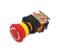 2 PZ LA38-11ZS Autobloccante 22mm Pulsante di Alimentazione di Emergenza Switchstop Testa a Fungo Interruttore del Pulsante di Arresto Di Emergenza(STOP logo)