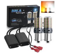 2 pz LED P21W 1156 BA15S PY21W BAU15S Canbus nessun errore 7440 W21W T20 per auto DRL indicatore di direzione Dual Color Dual Mode Switchback