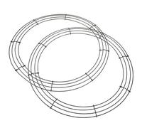 2 pz loop floreali in metallo corona riutilizzabile che fa anelli anelli