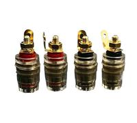 2 pz/lotto 42 MILLIMETRI Placcato Oro Terminale 'altoparlante Binding Post Amplificatore Connettore Adatto for Spina A Banana da 4mm