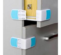 2 Pz/lotto Bambino Blocco di Sicurezza Forniture Per Bambini Doppio Scatti ad angolo retto per Bloccare Cassetto Serratura di Protezione Infantile