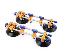 2 pz/lotto Senza Soluzione di Continuità Pietra Cucitrice Setter di Gomma Manuale di Livellamento di Vuoto Setter for Comune Con 6 "Ventose per un funzionamento efficiente