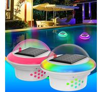 2 pz. luce solare LED per piscina illuminazione galleggiante cloro...