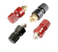 2 Pz M6 333 Tipo Binding Post Banana Presa Terminale di Alimentazione 6mm Filo di Saldatura Inverter Collegamento di Alimentazione del Connettore(Copper 2Pcs Red)