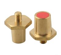 2 pz M6 Per Adattatore Terminale Della Batteria Connettore Palo In Ottone Per Auto E Batterie Solari Sicuro Collegamento Saldo Colore Oro Facile Installare Trasmissione di Potenza di Lunga Durata Kit