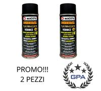 2 PZ MACOTA TEXTURIZZATO TESTURIZZATO NERO VERNICE SPRAY PLASTICA GOMMA METALLO