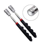 2 pz magnetico pick up strumento estensibile magnete bastone con luci 3,6 kg telescopico magnete bastone strumento per viti dadi perni