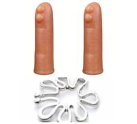 2 PZ Manica Finger Sleeve Vagina Donne Giocattoli del Sesso per Coppie, G-Spot Clitorale Stimolatore Finger Sleeve Soft Silicone Sex Toy Stimolazione per Le Donne Sesso Anale Vaginale per Coppie (B1)