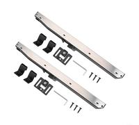 2 pz meccanismo di chiusura morbida per porta scorrevole fienile kit binario con per ammortizzatore, versione foro, adatto per porta peso 88 59,9 kg, include ganci a S, viti e chiave