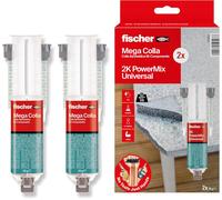 2 Pz Mega Colla Epossidica Bicomponente Powermix NTJH, Presa Rapida, Adesivo Tra