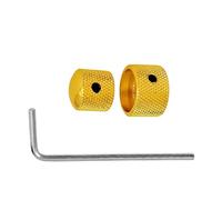 2 Pz Metallo Chitarra Manopole di Controllo Per Basso Elettrico & Chitarra Vol/Tone Regolazione Parti di Ricambio Doppio Strato Metallo Volumi Manopole