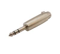2 Pz Metallo Nichelato 3 Pin XLR Femmina Jack A 6.5mm TRS Spina Maschio Audio Stereo Microfono Altoparlante Connettore del Cavo Adattatore