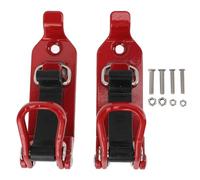 2 pz Morsetto per supporto a pala, organizer in lega di zinco per montaggio per Rimorchi per veicoli da lavoro (rosso)