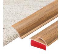2 pz nastro adesivo 6,56Ft x 1,18" x 0,2" per bordo tappeto, giallo eff legno
