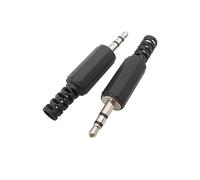 2 Pz Nero 3.5mm Spina for Cuffie Stereo 3 Poli TRS 3.5 Spine Audio Maschio Jack Auricolare Sostituzione Adattatore di Riparazione Connettore