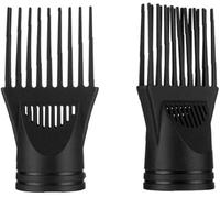2 pz Nero Asciugacapelli Diffusore Professionale Universale Parrucchiere Vento Soffiaggio Copertura Pettine Ugello Nero Raddrizzamento Asciugacapelli e Accessori Diffusori Asciugacapelli