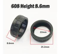 2 Pz Nero Potenza Attrezzo Cuscinetto Gomma Manica 607 608 6000 Smerigliatrice