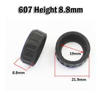 2 Pz Nero Potenza Attrezzo Cuscinetto Gomma Manica 607 608 6000 Smerigliatrice