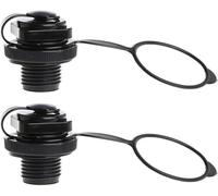 2 pz nero valvola aria gonfiabile kayak vite valvola aria spirale tappi aria sostituzione zattera canoa materasso gonfiabile PVC barca guanti mute kayak sport acquatici accessori kayak