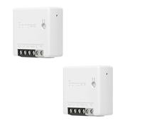 2 Pz NEW SONOFF MINI R2 SMART SWITCH WIFI INTERRUTTORE compatibile ALEXA GOOGLE