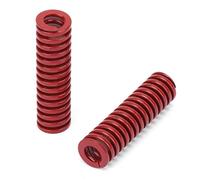 2 pz OD 10mm ID 5mm Die Spring Mold AccessoriesTM Red Spring Compression Molla a passo corto Spirale di compressione Spring Red Flat Wire(TM10*60mm)