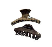 2 pz oversize leopardi stampa morsetto per capelli pratico antiscivolo clip per capelli clip per donne ragazze accessori per lo styling leopardi stampa clip