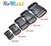 2 Pz/pacco 20 ~ 50mm Hardware In Plastica Doppio Regolabile Fibbie A Sgancio Laterale Molle Tatical Zaino Cintura Borsa Parti Cinghia tessitura