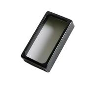 2 Pz/pacco Stile Aperto Nichel Argento Per Lp Chitarra Pickup Copre Humbucker Formato Per Humbucking Pickup Parti Di Costruzione parti di chitarra(Black)