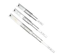 2 pz/paia binario for cassetto binario di scorrimento for cassetto a tre binari binario di guida for binario di scorrimento raccordi hardware for mobili, scivolo(18 inch 45cm)