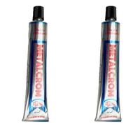 2 PZ. PASTA LUCIDANTE METALCROM ALLUMINATO ml 50