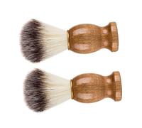 2 Pz Pennello Da Barba Pennelli Barba Professionali Per Parrucchieri Pennelli Artigianali Pennello Kit Spazzole Barbiere Abito Uomo Lana Di Nylon Radersi Pizzo