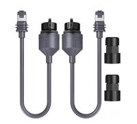 2 pz per Ethernet Adapter V3 / V4 per Gen 3 Cavo di estensione alla rete accoppiatore impermeabile 1200 Mbps Cavo di rete Adattatore