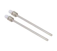 2 pz per sensore di temperatura pozzetto con filettatura G 1/2 vite in acciaio inox manicotto ad immersione per misura media del contatto termico (8 x 200 mm)
