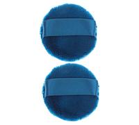 2 Pz piumino da cipria powder puff soffio di cipria peluche in polvere bianca polvere soffice sbuffi soffio in faccia piumini di cipria per il viso Piumini da cipria sciolti Blue TOVINANNA