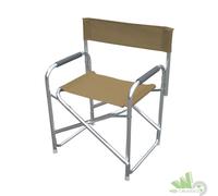 2 PZ PLAYA POLTRONA SEDIA REGISTA CON BRACCIOLI ALLUMINIO TORTORA ESTERNO