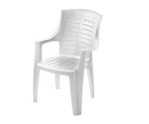 2 PZ POLTRONE SEDIE IN RESINA TALIA CM.55x60xH91