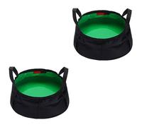 2 Pz portachiavi portatile con bottiglia spray ventagli di seta per ballare lavabo lavabo secchio da pesca pieghevole lavabo portatile piega bacino bicchiere d'acqua viaggiare