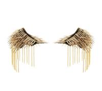 2 pz Punk Lungo Rivetto Spilla Distintivo Spike Nappa Spallina Spallina Mark