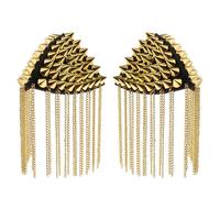 2 pz Punk Lungo Rivetto Spilla Distintivo Spike Nappa Spallina Spallina Mark