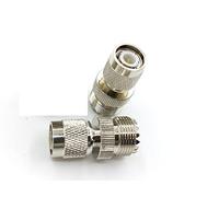 2 PZ RAME UHF Femmina Jack SO239 A Maschio TNC Adattatore CONNETTORE