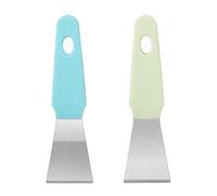 2 Pz Raschietto per Stampante 3D, Acciaio Inossidabile Spatole Stampante 3D Dritte e Curve Strumenti per la Rimozione Sicura del Modello Superficie di Costruzione Senza Danni (Verde, Blu)
