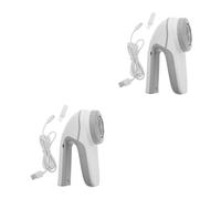 2 Pz raschietto USB Rasoiatore ricaricabile levapelucchi elettrico levapelucchi ricaricabile maglione vestiti rasoio mini rimuovi pelucchi tagliacapelli AbS bianca Beavorty