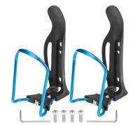2 pz Regolabile Bicicletta Bevande Porta Bicchiere Bottiglia Gabbie Rack Blu