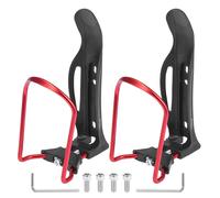 2 pz Regolabile Bicicletta Bevande Porta Bicchiere Bottiglia Gabbie Rack Rosso