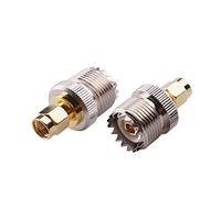 2 pz RF Adattatore Coassiale UHF Femmina A SMA Maschio PL-259 SO-239 Connettore PL259 Convertitore
