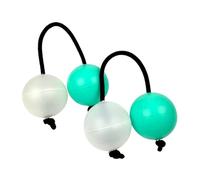 2 Pz Ritmo Portatile Palla Sabbia Strumento A Percussione Punta Delle Dita Palla Doppia Zucca Percussioni Africano Shaker Sonaglio