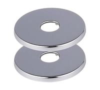 2 Pz Rosetta Copritubo 80mm(1/2") - Rosetta Coprimuro in Acciaio Inossidabile - Borchia per Miscelatore Doccia -Per Tubazioni Sanitarie e Giardino