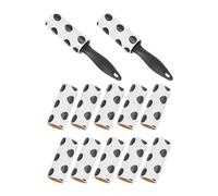 2 Pz Rulli + 10 Ricarica Rotoli Togliere Polvere, Sporco, Lanugine Sul Vestiti