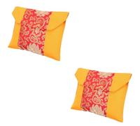 2 pz Sacchetti di Broccato di Seta Copertina di Libro Buddista Panno 'Altare Buddista Portatore di Anello Borsa Regalo della Bibbia Stoccaggio Pooja Copritavolo Piccolo Astuccio Decorativo Panno di Br